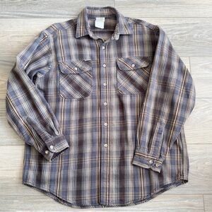 Carhartt Plaid Flannel Shirt Jacket Vintage